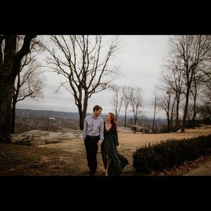 Long engagement flows dress